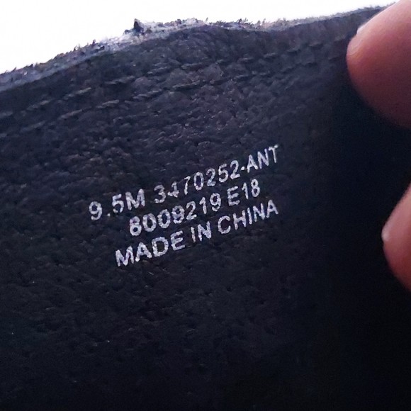 Frye Gia Lug Zip Black Shimmer Bootie Women's Sz 9.5 - Picture 11 of 16